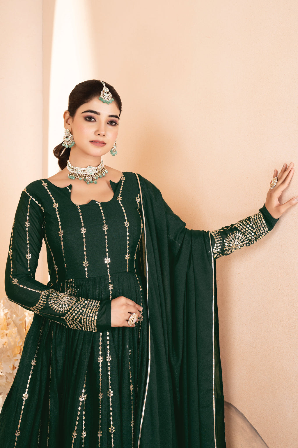 Eloriya Gauri's New Trendy Anarkali Suit Set - 2XL [44] | Eloriya India