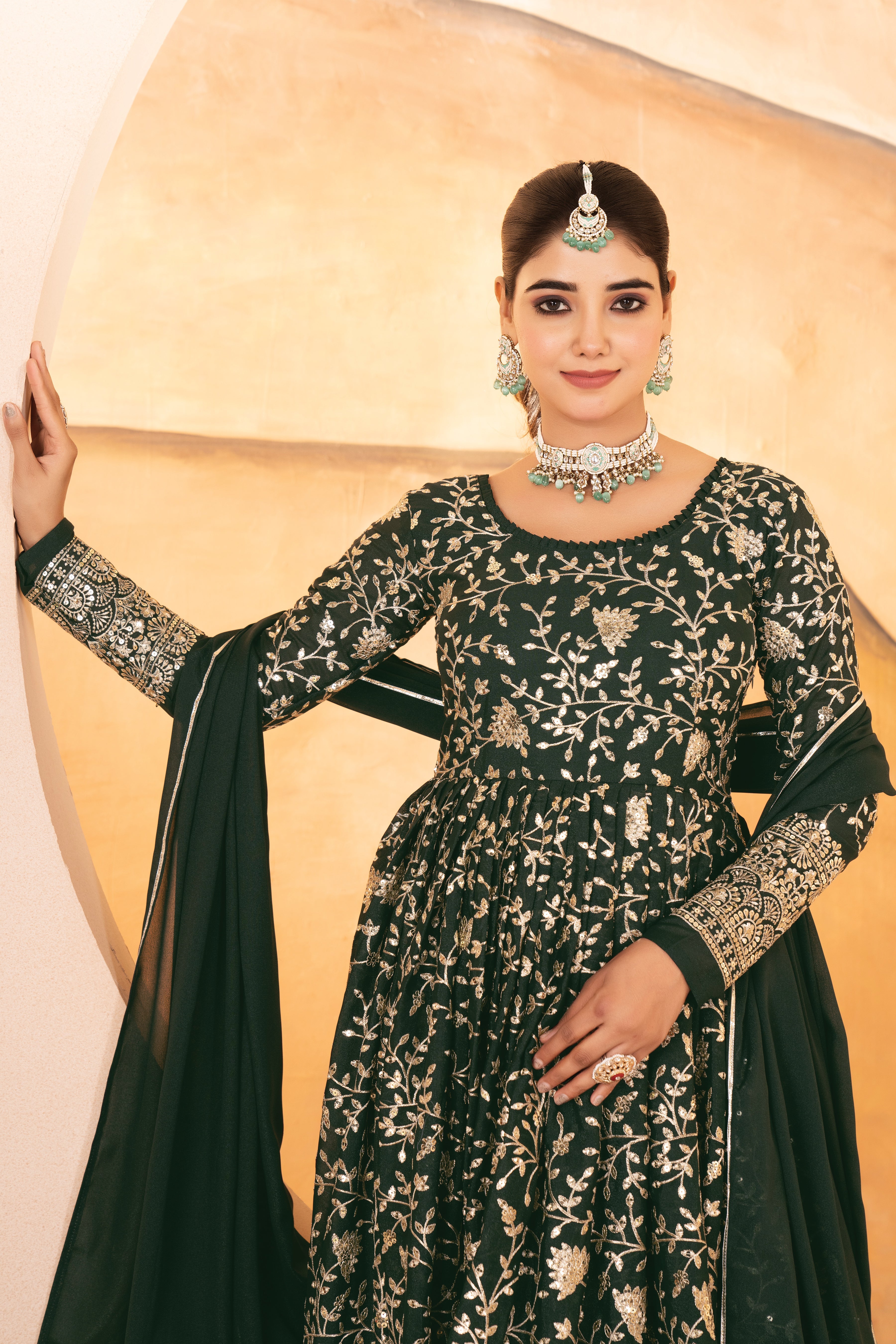 Eloriya Ellie's Party Wear Anarkali Suit Set - S [36] | Eloriya India