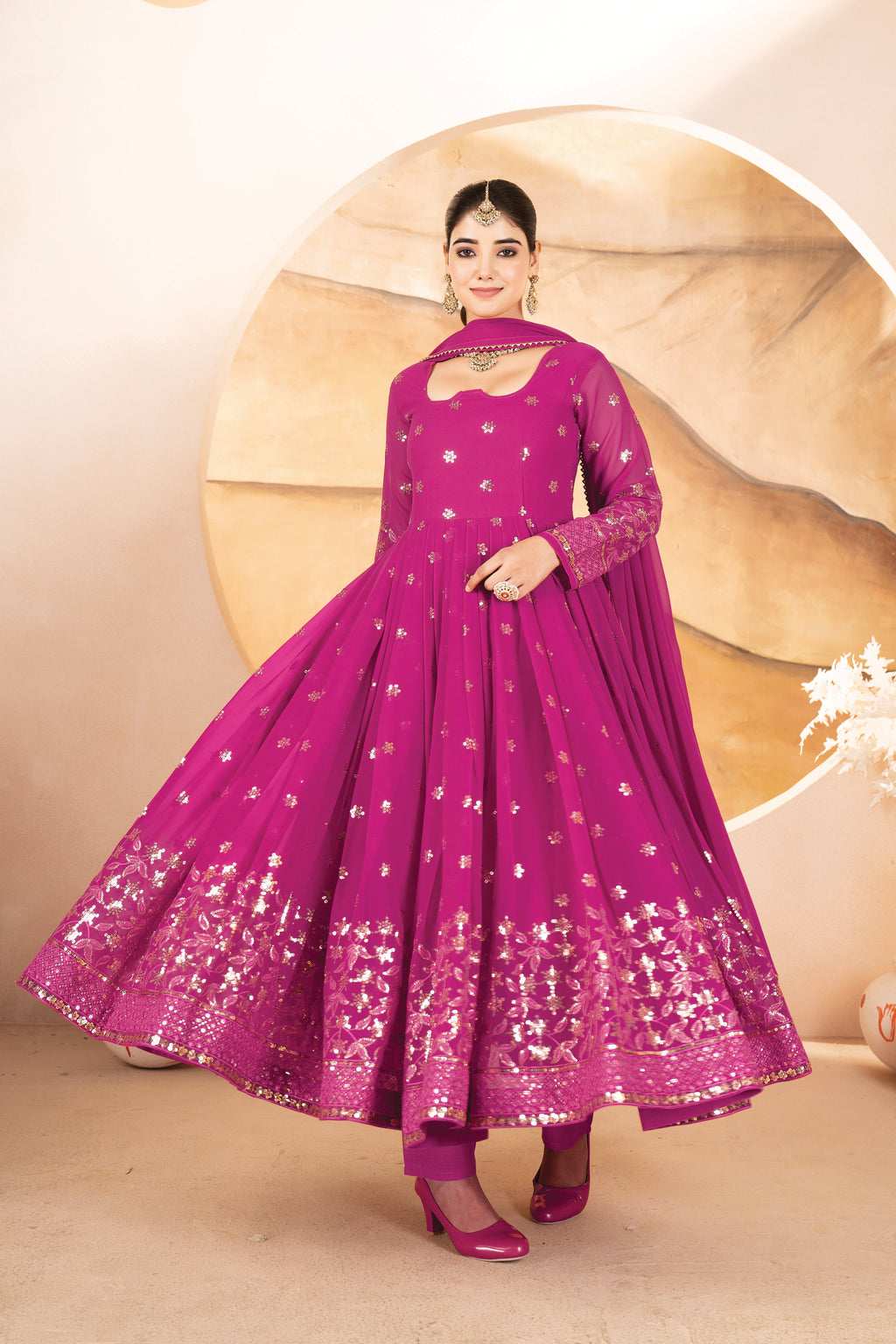 Eloriya Josie's Trendy Anarkali Suit Set - XS [34] | Eloriya India