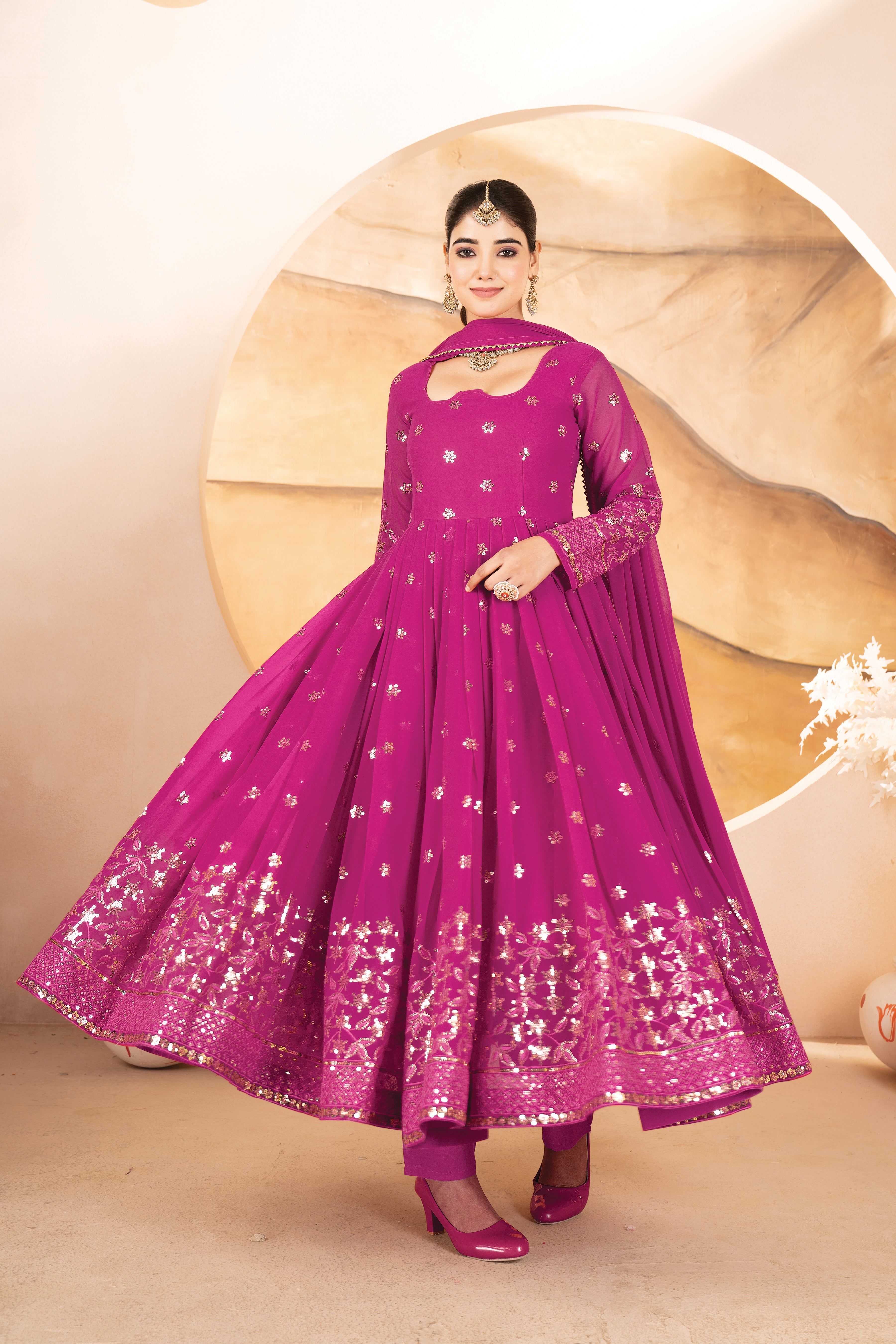 Eloriya Josie's Trendy Anarkali Suit Set - XS [34] | Eloriya India