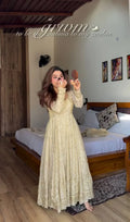 Eloriya Sanskruti's Luxury Chinon Silk Elegant Anarkali Suit Set | Eloriya India
