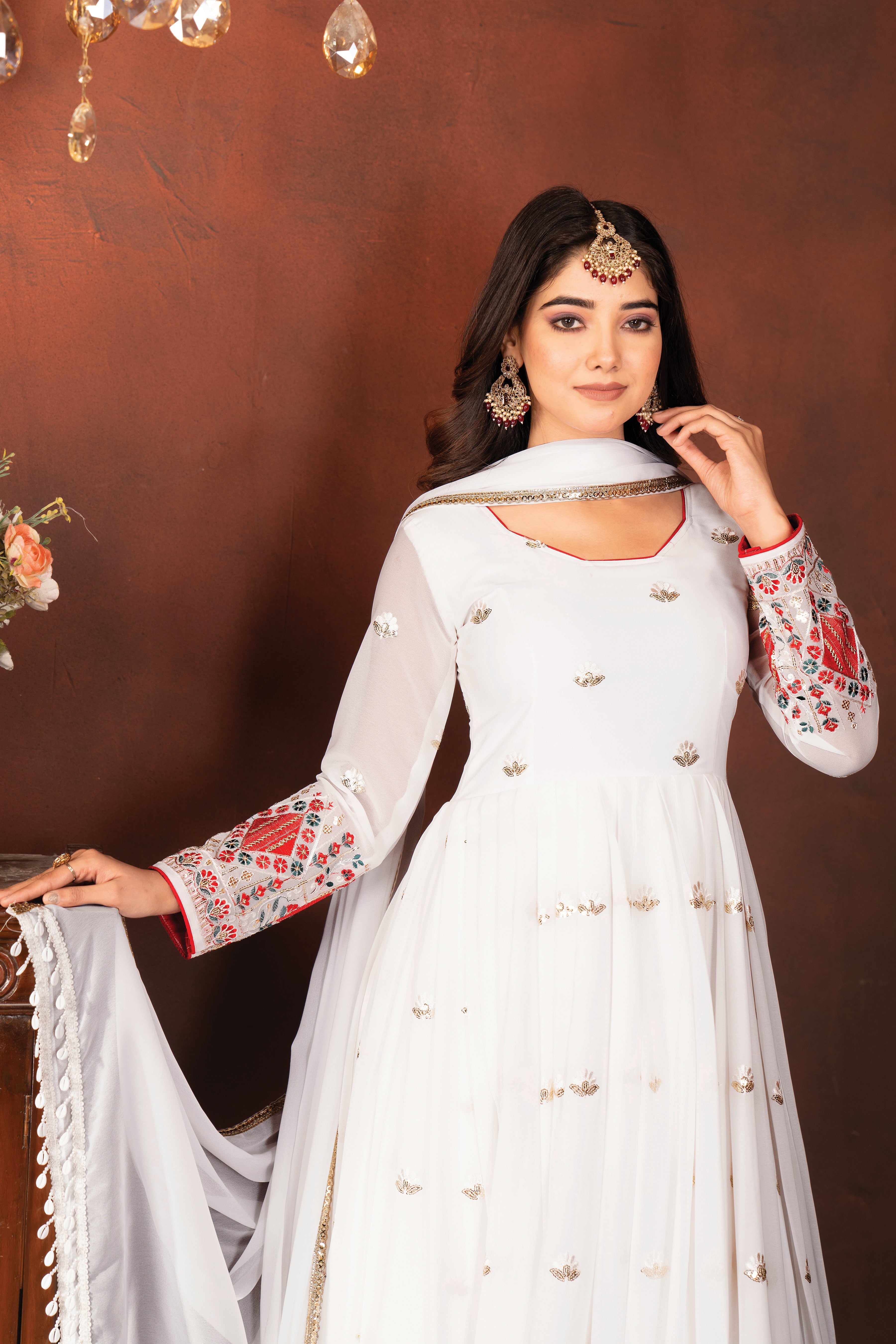 Eloriya Hazel's Anarkali Partywear Suit Set - M [38] | Eloriya India