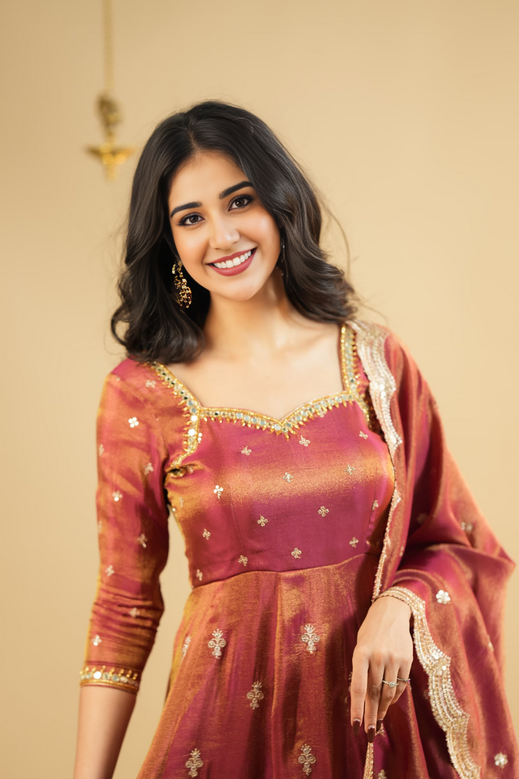 Eloriya Saakshi`S Cosmo Slit Anarkali Premium Suit Set - S [36] | Eloriya India