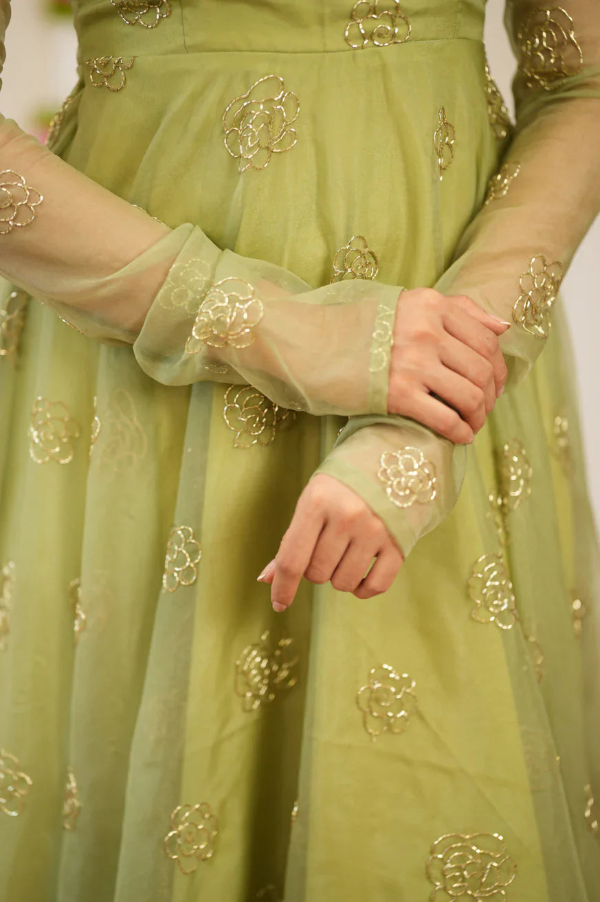 Eloriya Charini Premium Designer Anarkali - M [38] | Eloriya India