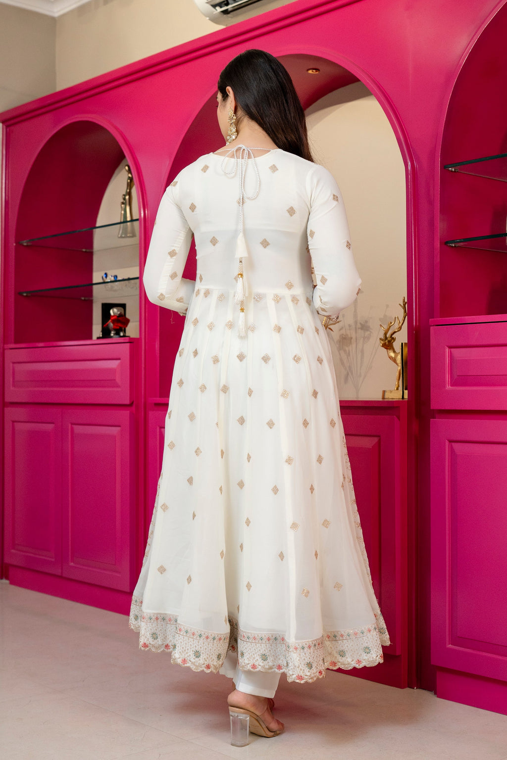 Eloriya Premium Designer Soft Pastel Anarkali Suit Set | Eloriya India