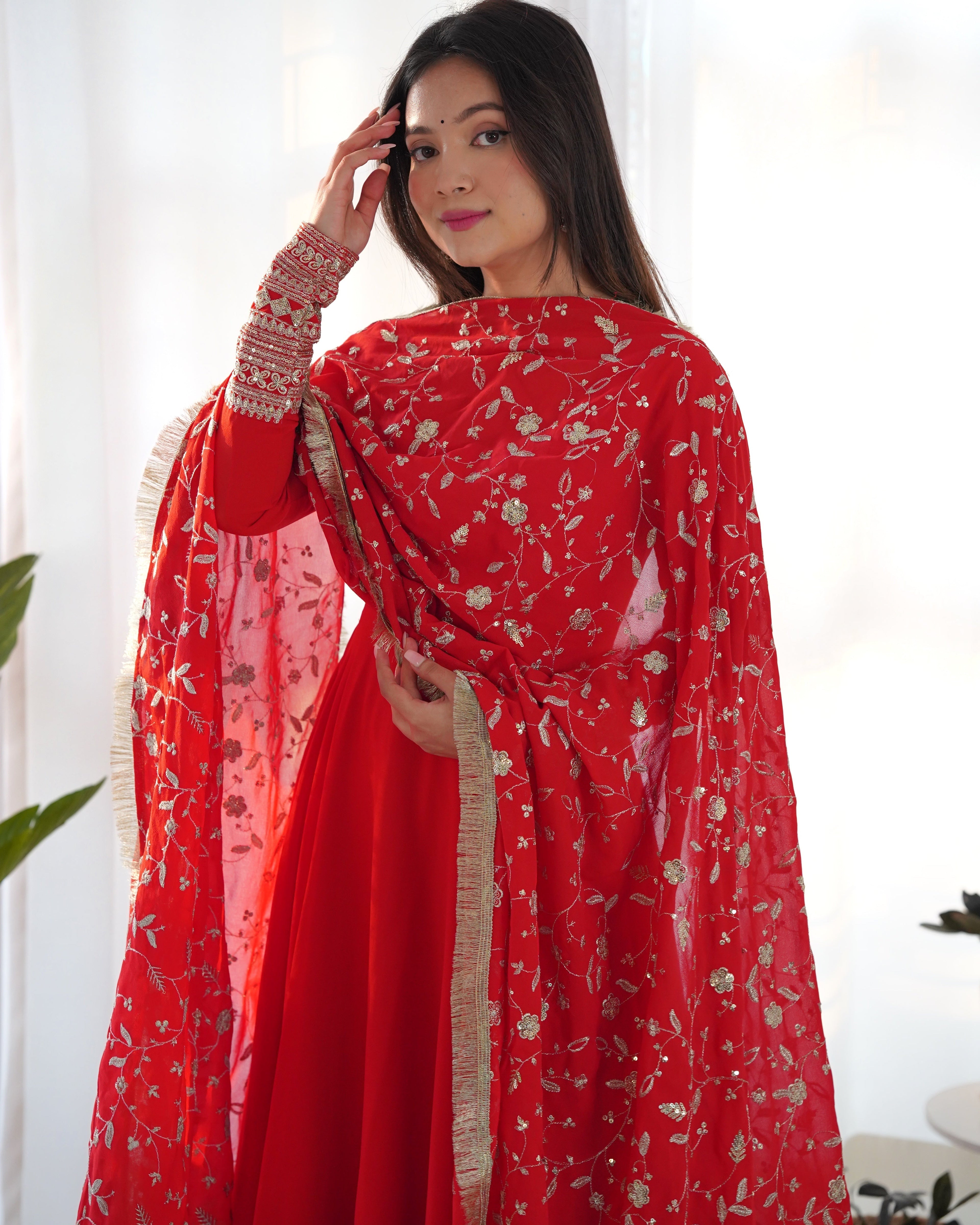 Eloriya Sharon Anarkali Dupatta Set - M | Eloriya India