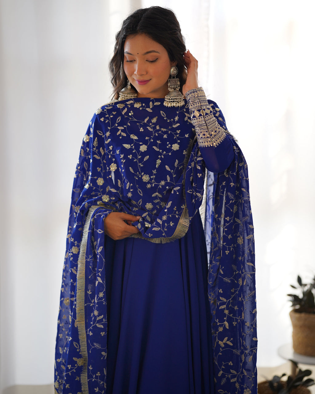 Eloriya Salini's Beutifull Fancy Anarkali Suit Set - L | Eloriya India