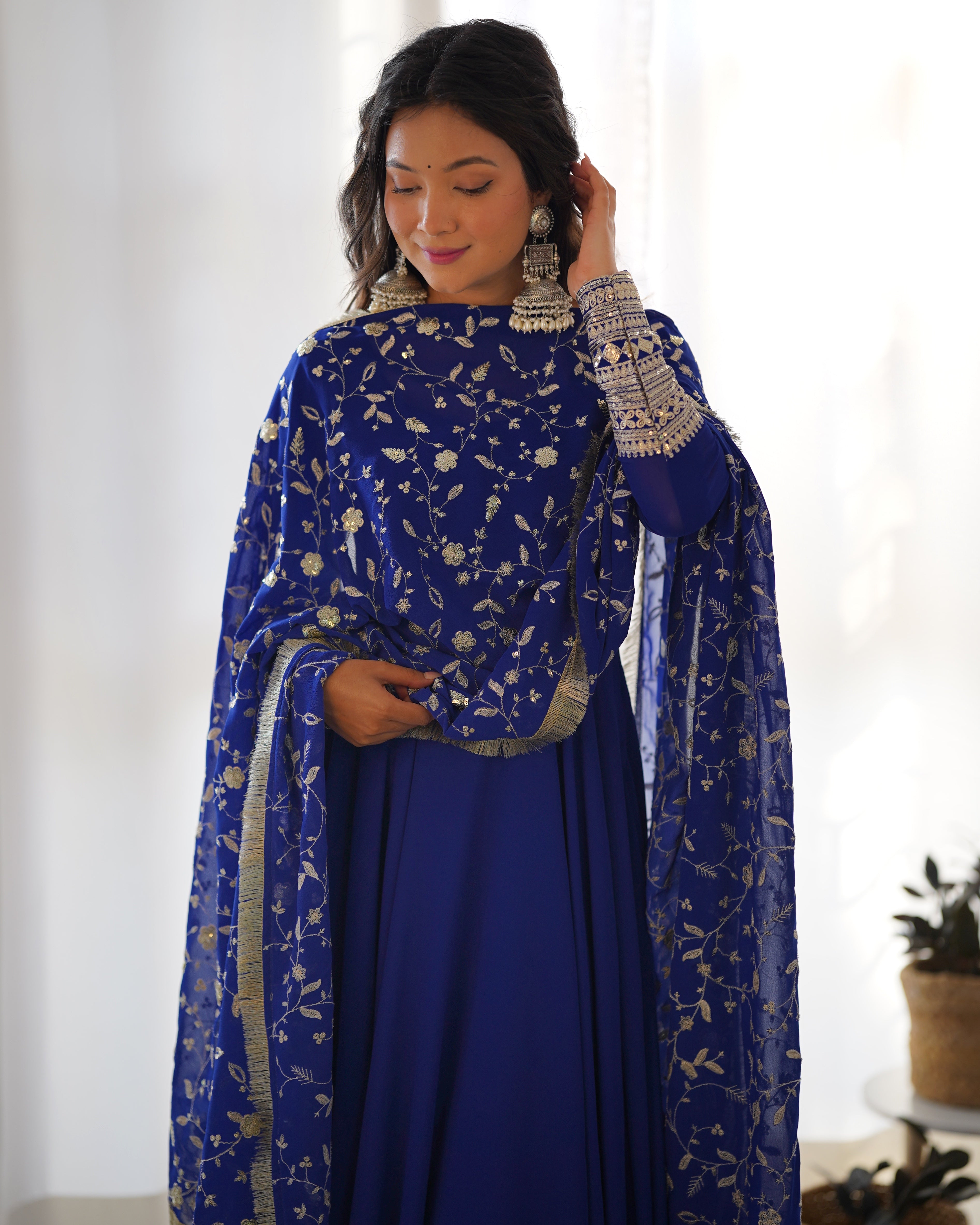 Eloriya Salini's Beutifull Fancy Anarkali Suit Set - L | Eloriya India