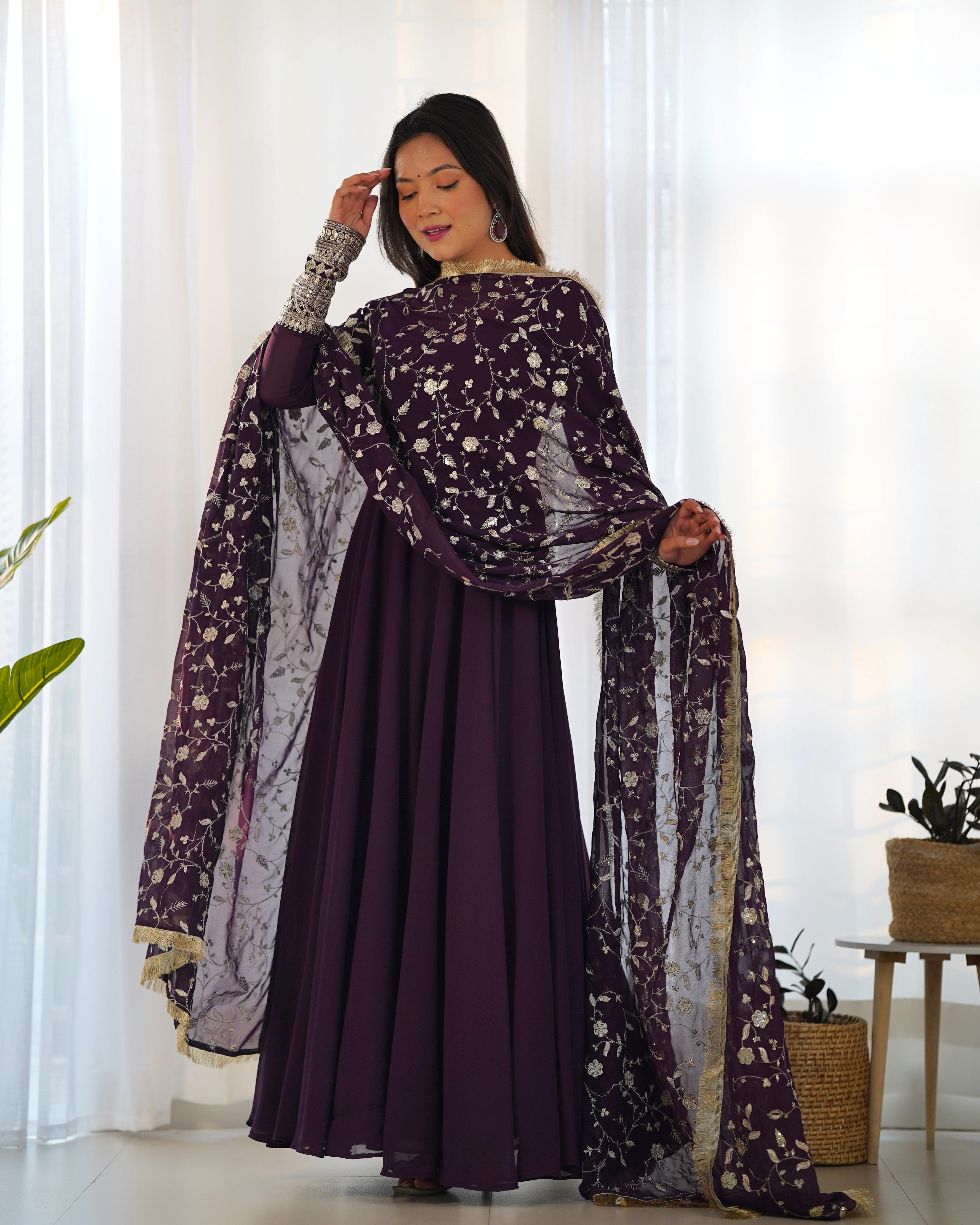 Eloriya Malini's Beutifull Fancy Anarkali Suit Set - XXL | Eloriya India