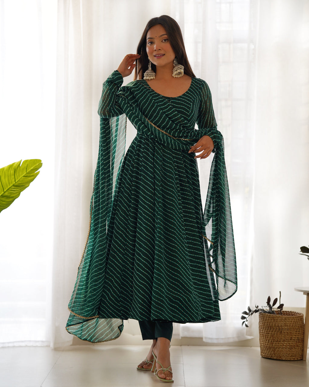 Eloriya Premium Quality Silk Gown Anarkali Suit Set | Eloriya India