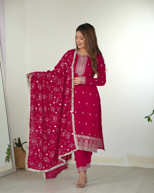 Eloriya Premium Quality Suit Set - Royal Purple | Eloriya India