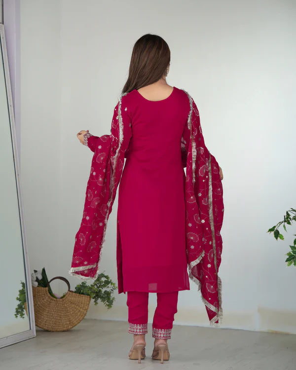 Eloriya Premium Quality Suit Set - Purple | Eloriya India