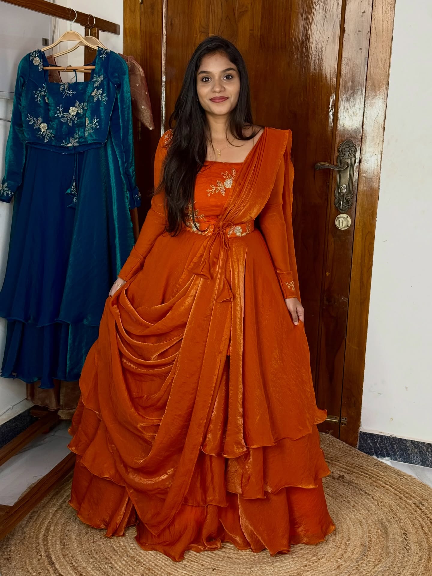 Eloriya 3 In 1 Traditional Stitched Lehenga Set With Color - Royal Purple | Eloriya India