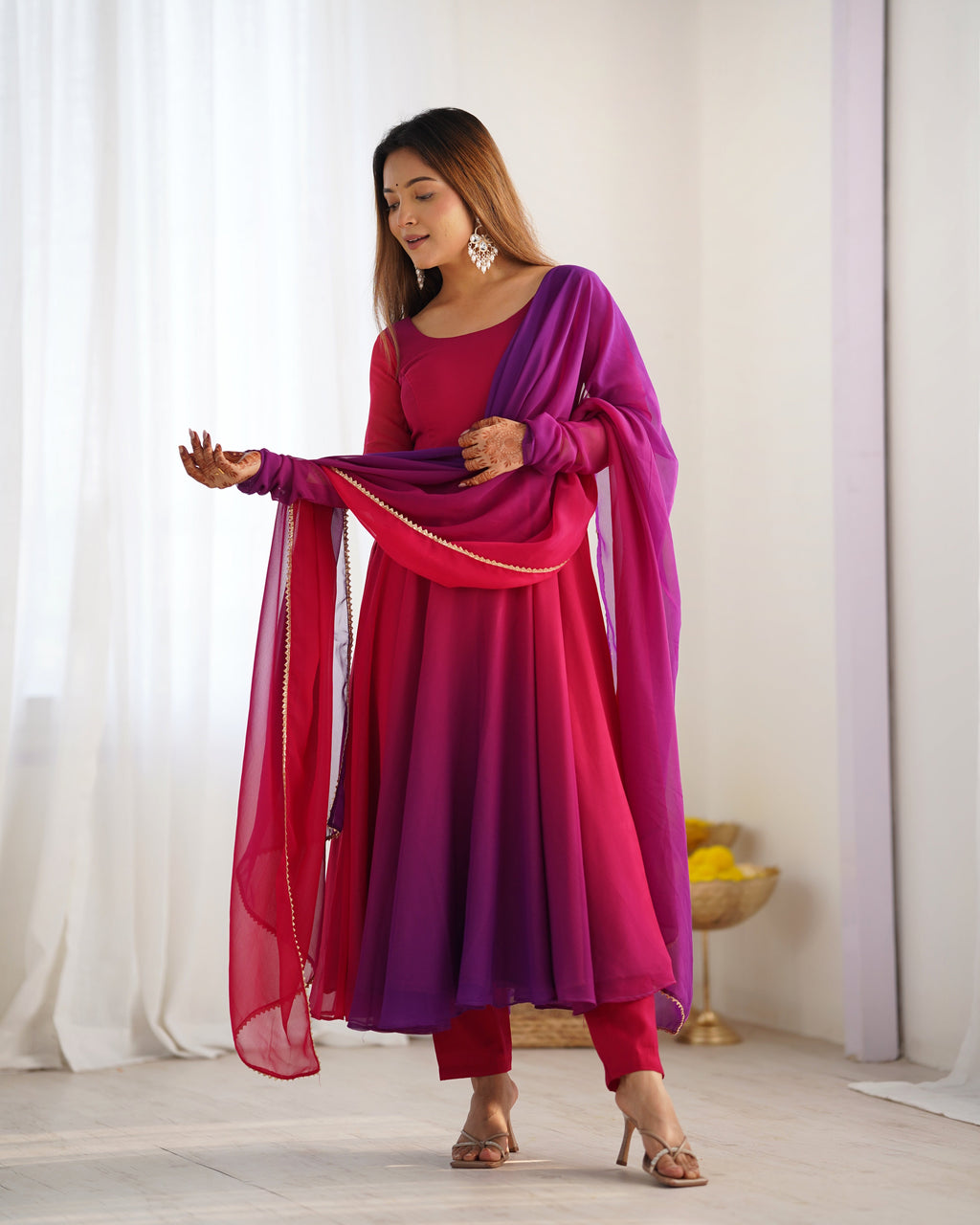 Eloriya Premium Quality Anarkali Suit Set - XL [42] | Eloriya India