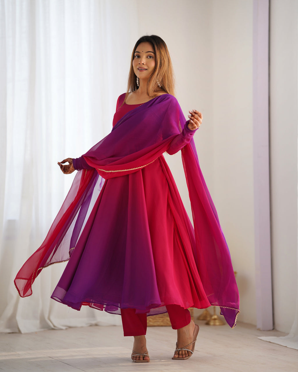 Eloriya Premium Quality Anarkali Suit Set - XS [34] | Eloriya India