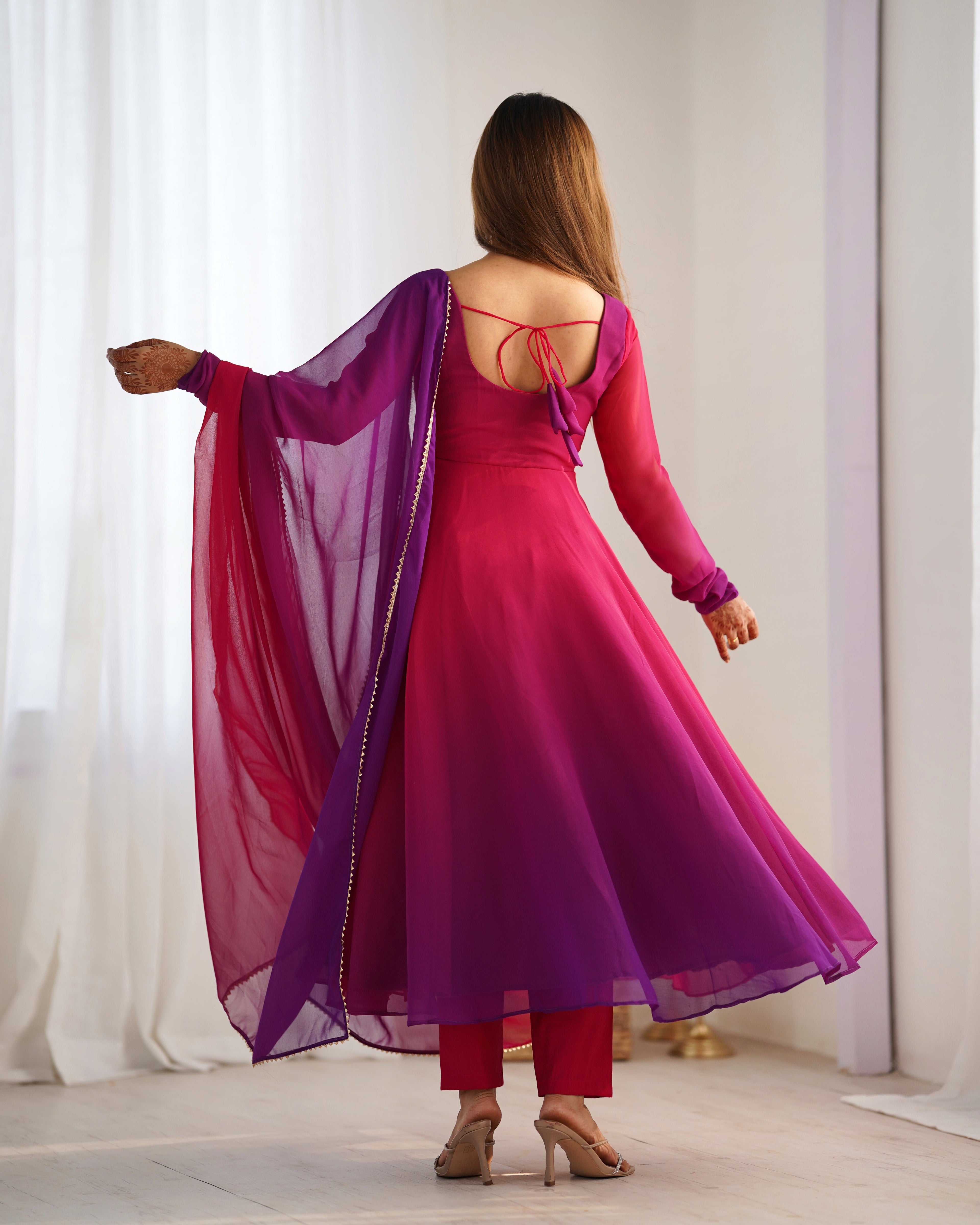 Eloriya Premium Quality Anarkali Suit Set - L [40] | Eloriya India
