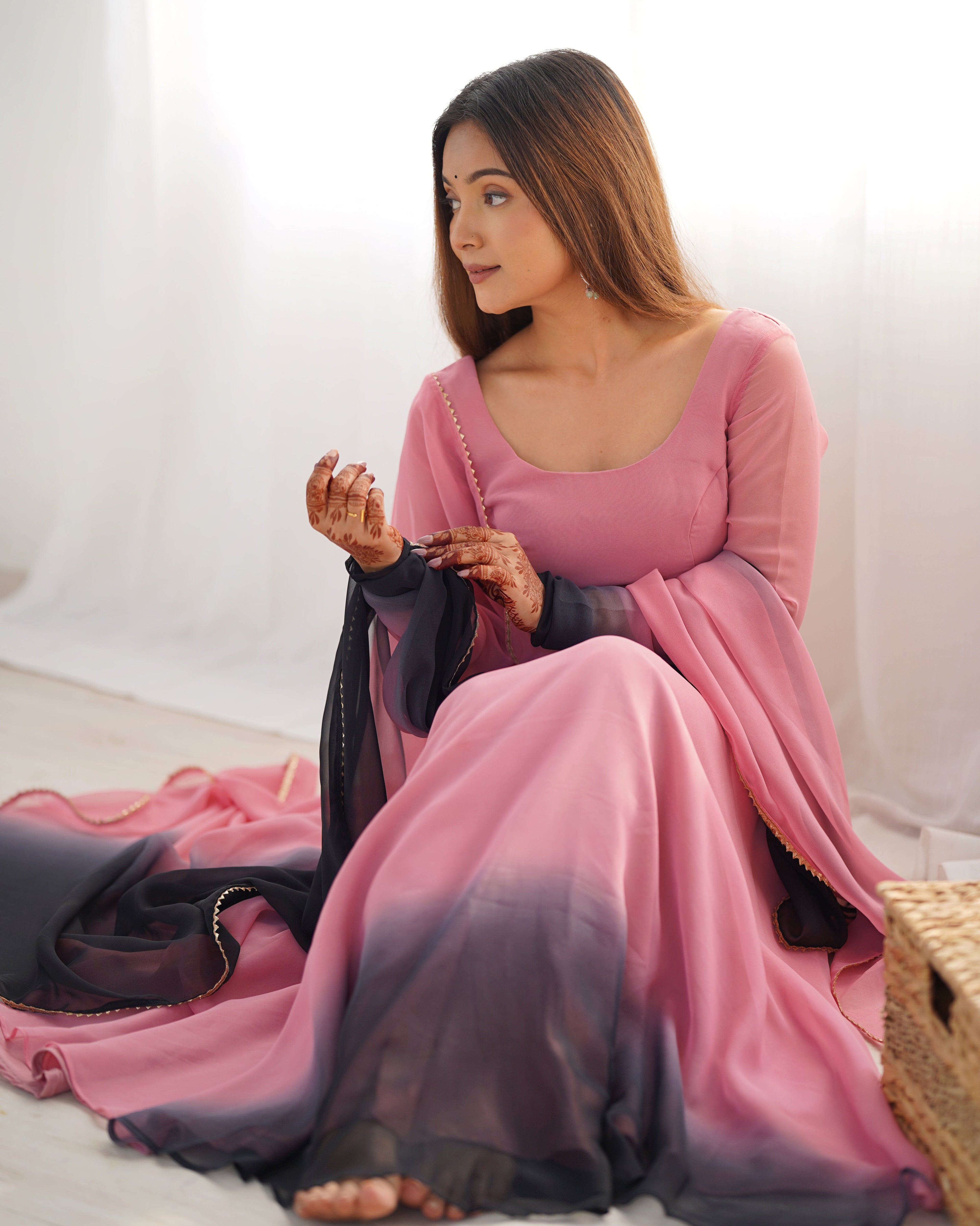 Eloriya Premium Quality Anarkali Suit Set - M [38] | Eloriya India