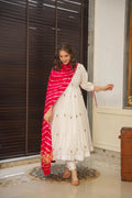Eloriya Taniya's White Premium Quality Suit Set - XL [42] | Eloriya India