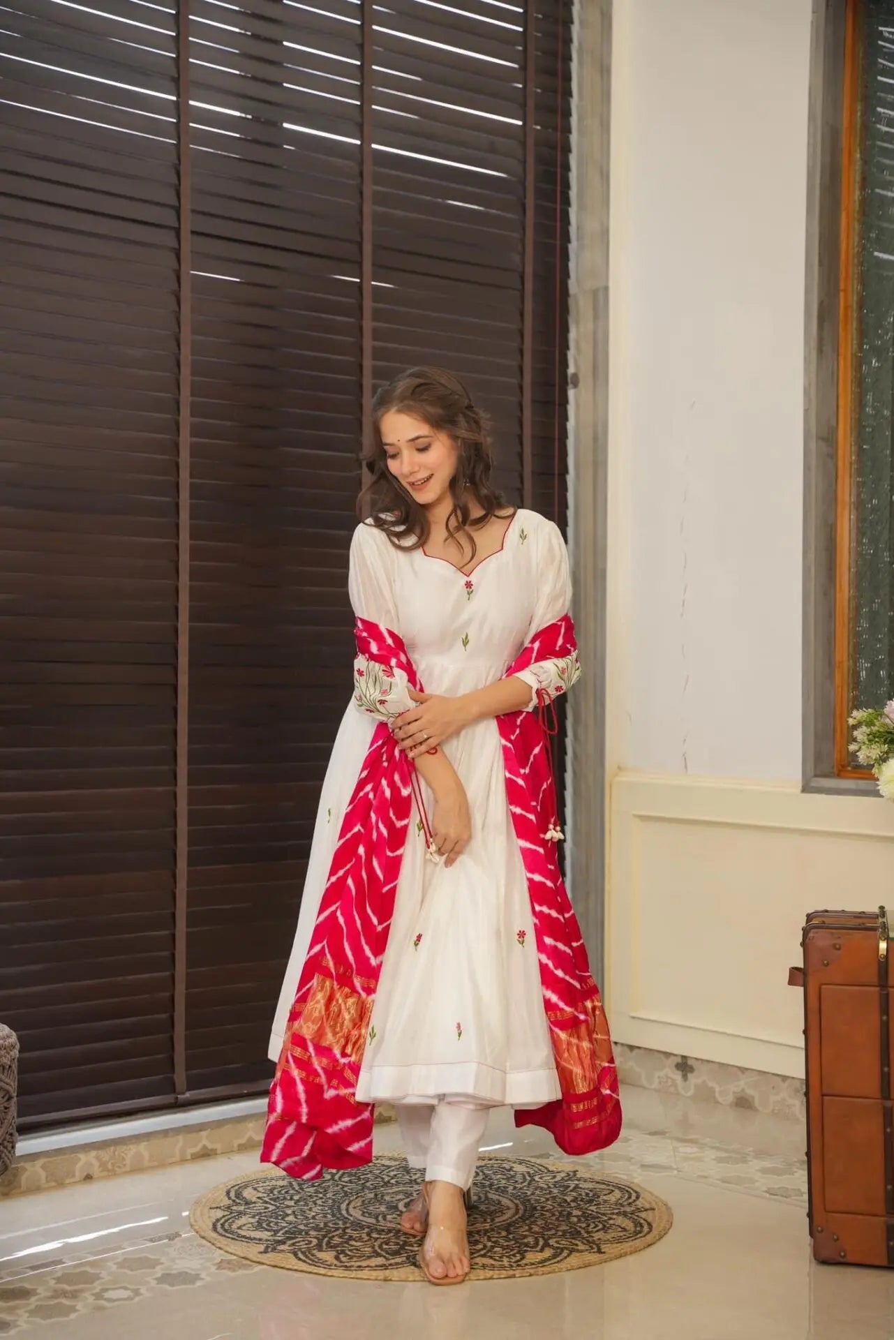 Eloriya Taniya's White Premium Quality Suit Set | Eloriya India