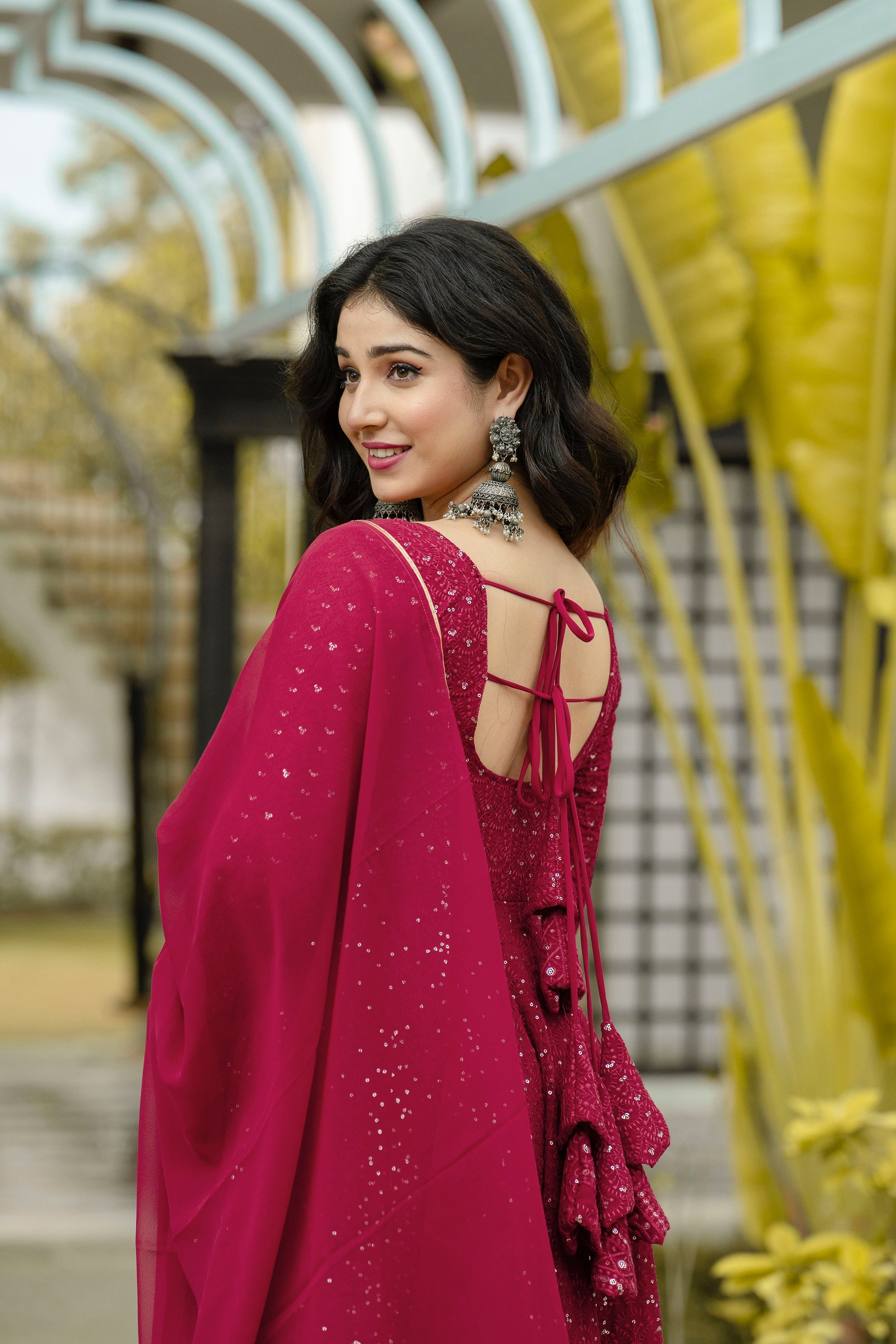 Eloriya Sunheri Fux Georgette Suit Set - 6013 - 2XL [44] | Eloriya India