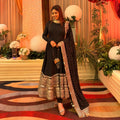 Eloriya Premium Black Anarkali Suit Set - XS [34] | Eloriya India