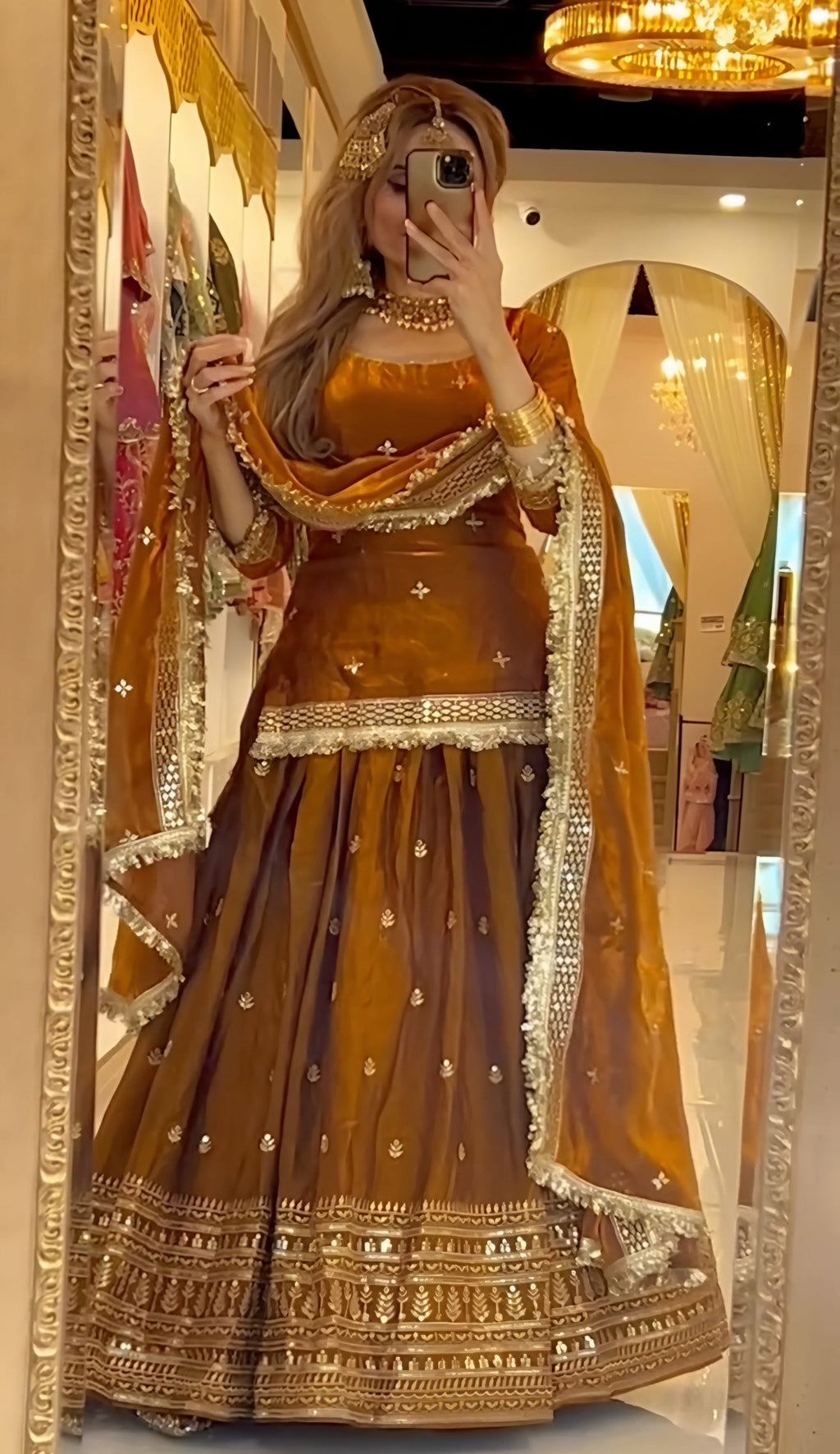 Eloriya Vibrant Festive Lehenga Sharara Suit Set - S [36] | Eloriya India