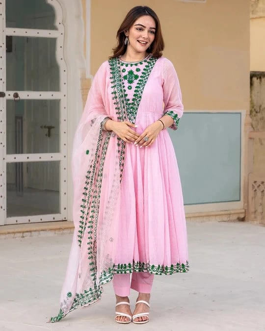 Eloriya Blush Pink Suit Set | Eloriya India