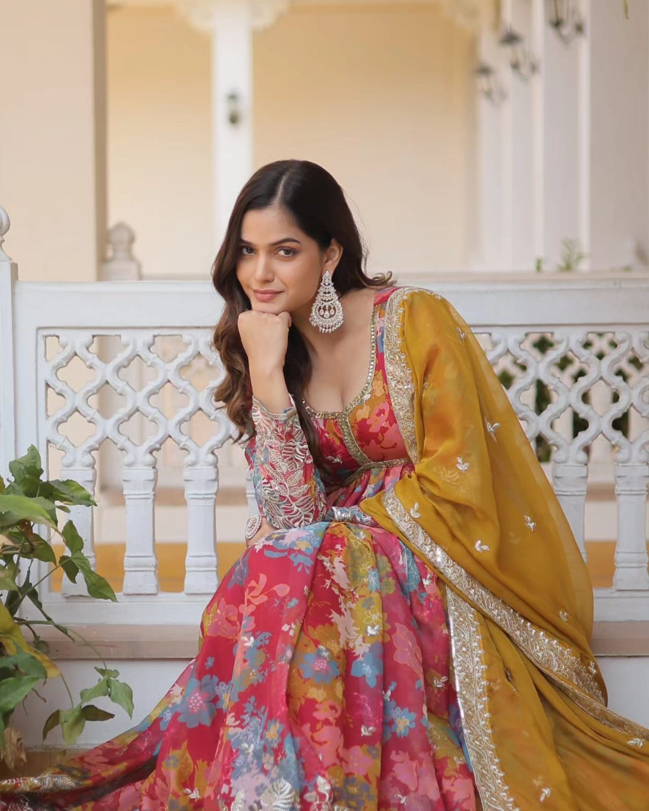 Eloriya Premium Quality Anarkali Suit Set - M(38'') | Eloriya India
