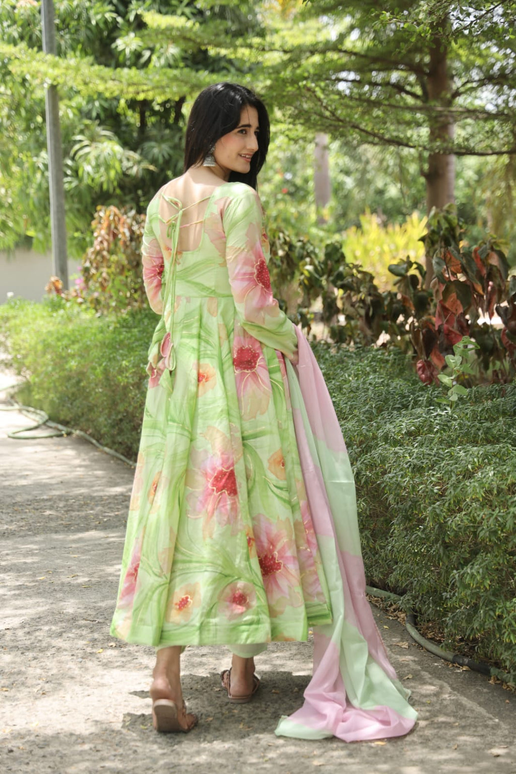 Eloriya Nidhi's Multi Pista Coloured Anarkali Suit Set - 07 - M [38] | Eloriya India