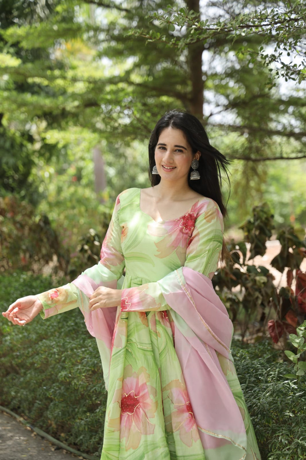 Eloriya Nidhi's Multi Pista Coloured Anarkali Suit Set - 07 | Eloriya India