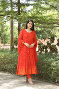 Eloriya Keshvi's Orange Coloured Anarkali Suit - XL [42] | Eloriya India