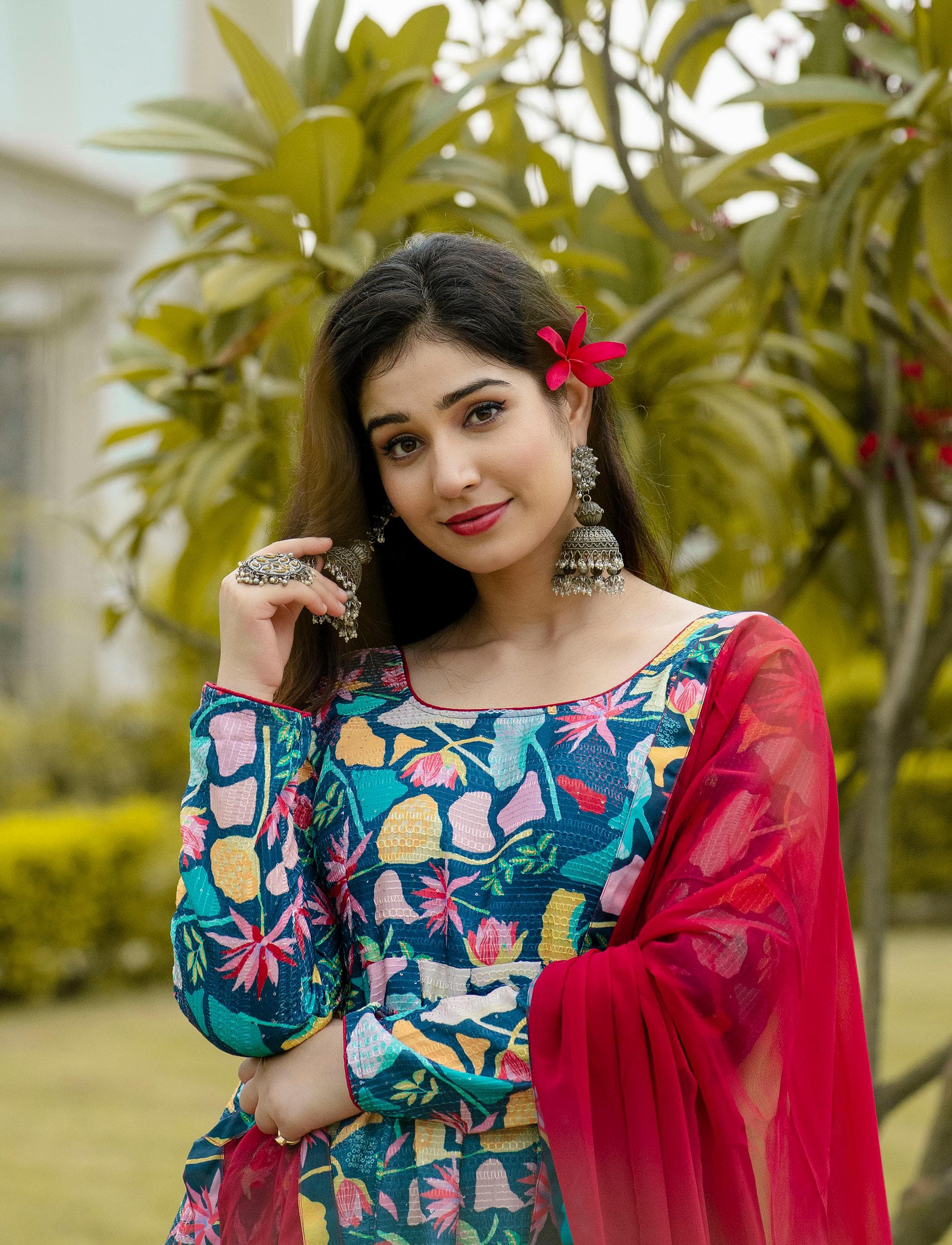 Eloriya Radhika's Anarkali Suit Set 6017 - XL [42] | Eloriya India