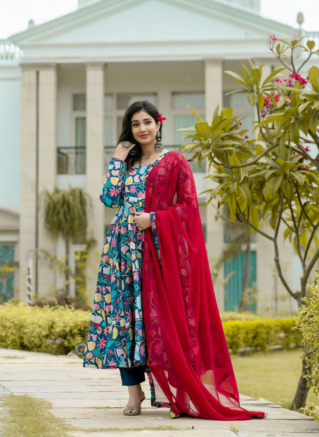 Eloriya Radhika's Anarkali Suit Set 6017 - S [36] | Eloriya India