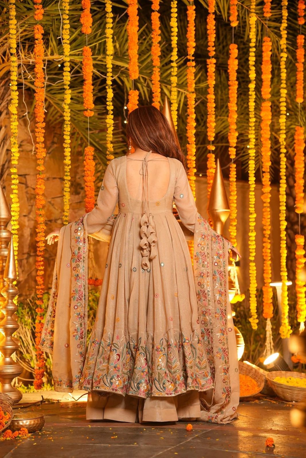 Eloriya Mastani Floral Anarkali Anarkali Suit Set - L [40] | Eloriya India