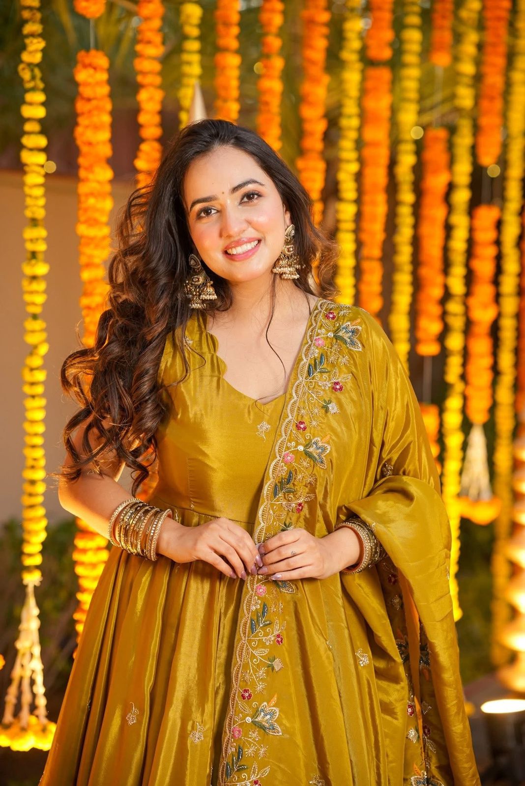 Eloriya Millow Floral Anarkali Anarkali Suit Set - XL [42] | Eloriya India