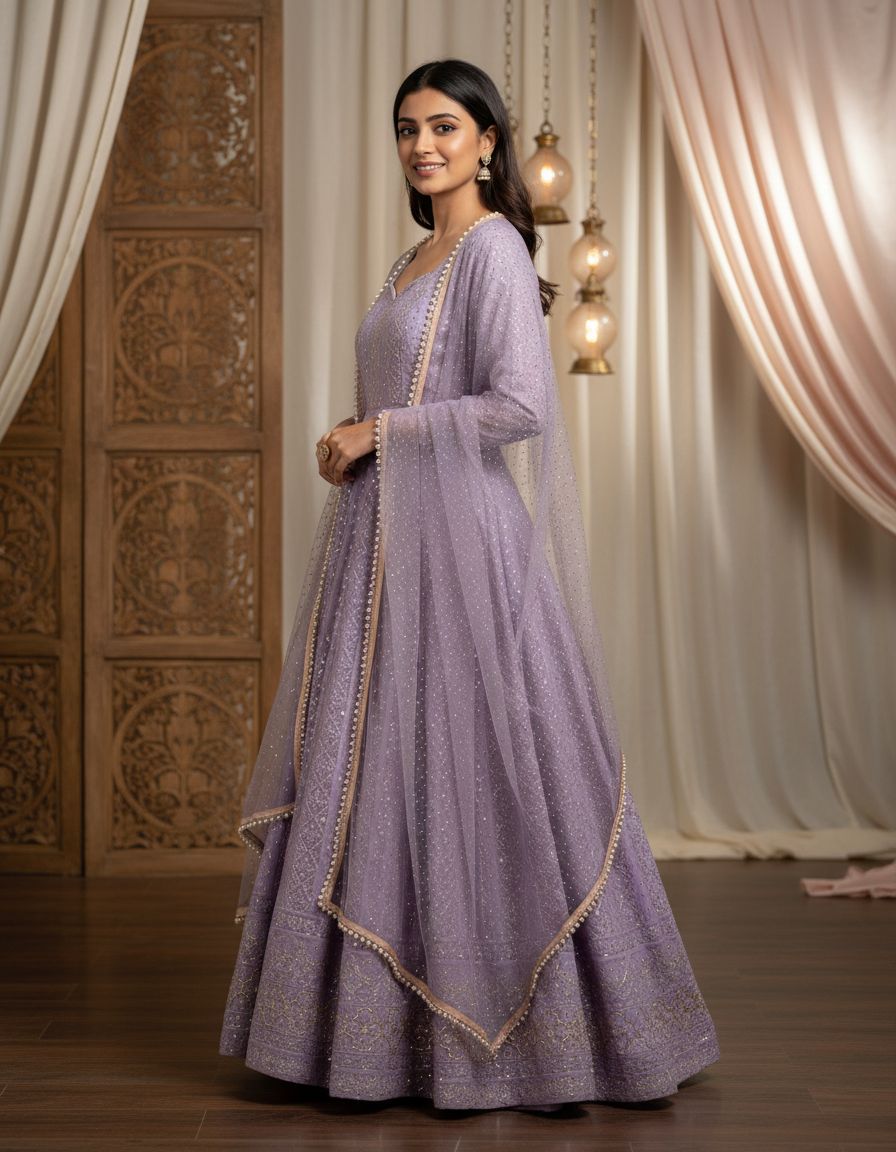 Eloriya New Design Premium Anarkali Suit Set - M [38] | Eloriya India