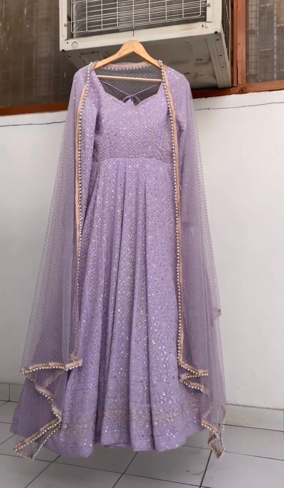 Eloriya New Design Premium Anarkali Suit Set - Mauve Pruple | Eloriya India