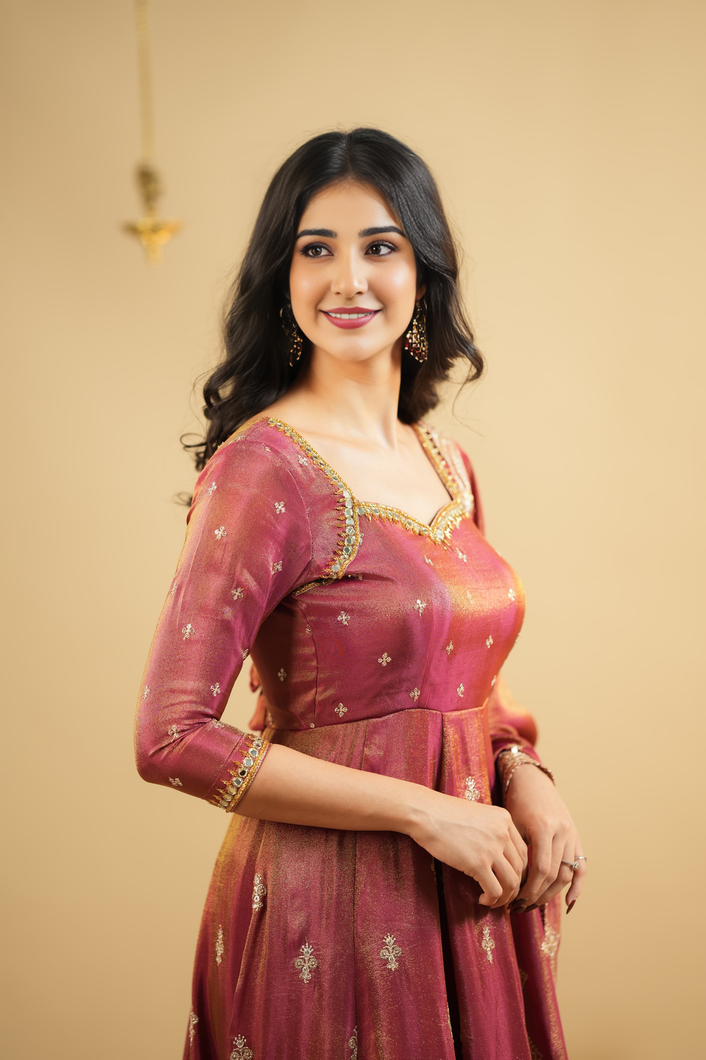 Eloriya Saakshi`S Cosmo Slit Anarkali Premium Suit Set - M [38] | Eloriya India