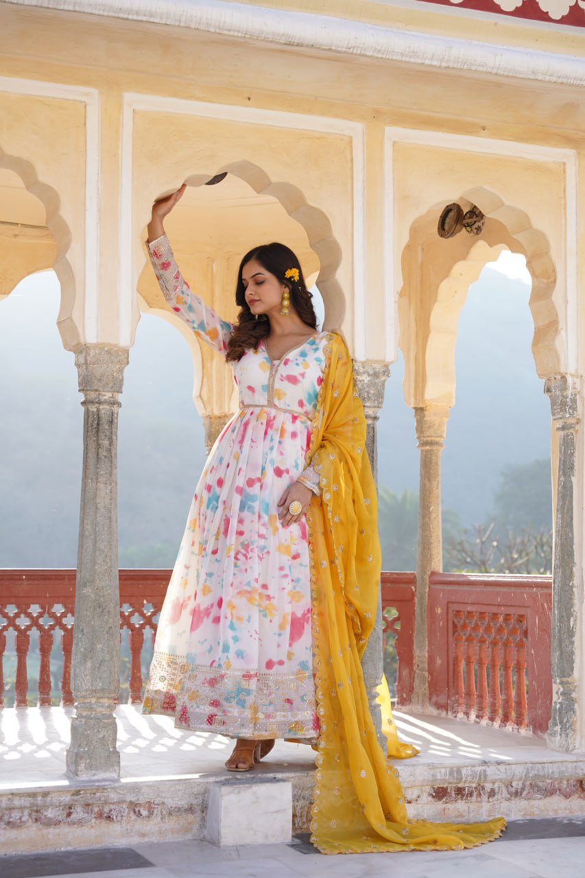 Eloriya Premium Quality Malti Anarkali Suit Set | Eloriya India