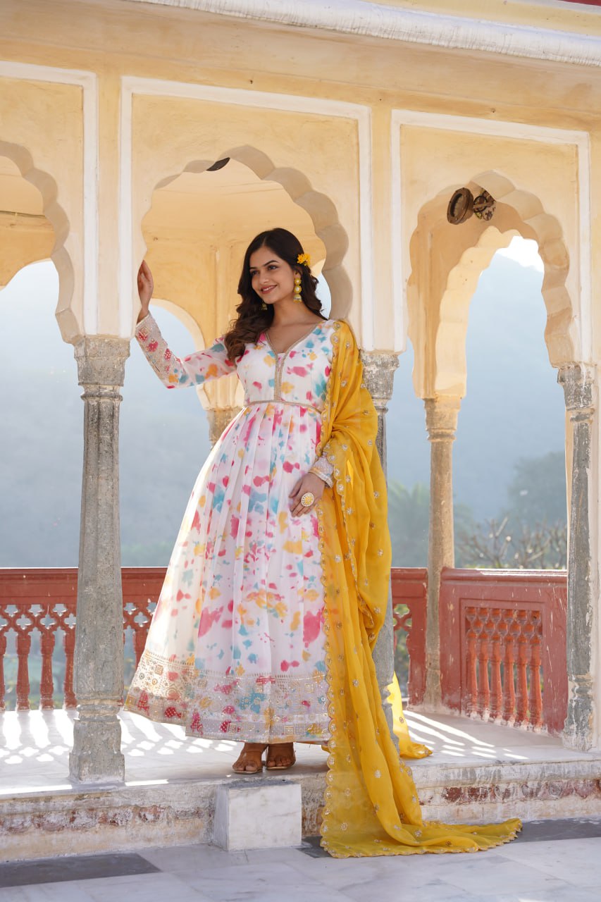Eloriya Premium Quality Malti Anarkali Suit Set | Eloriya India