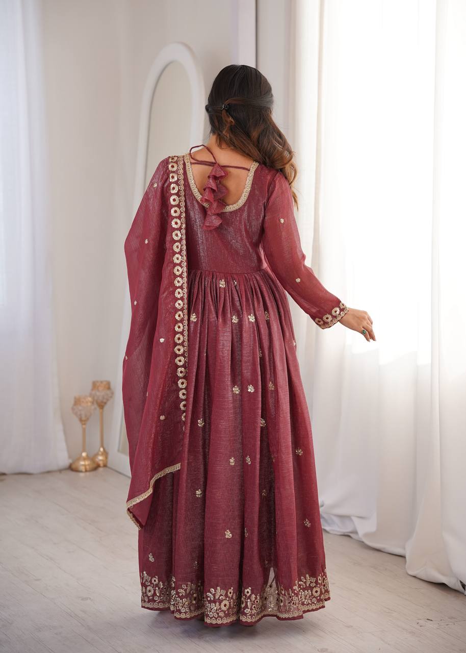 Eloriya Nitya's Sequins Embroidery Designer Suit Set | Eloriya India