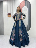 Eloriya Premium Quality Heavy Traditional Crop Top With Shrug - L [40] | Eloriya India