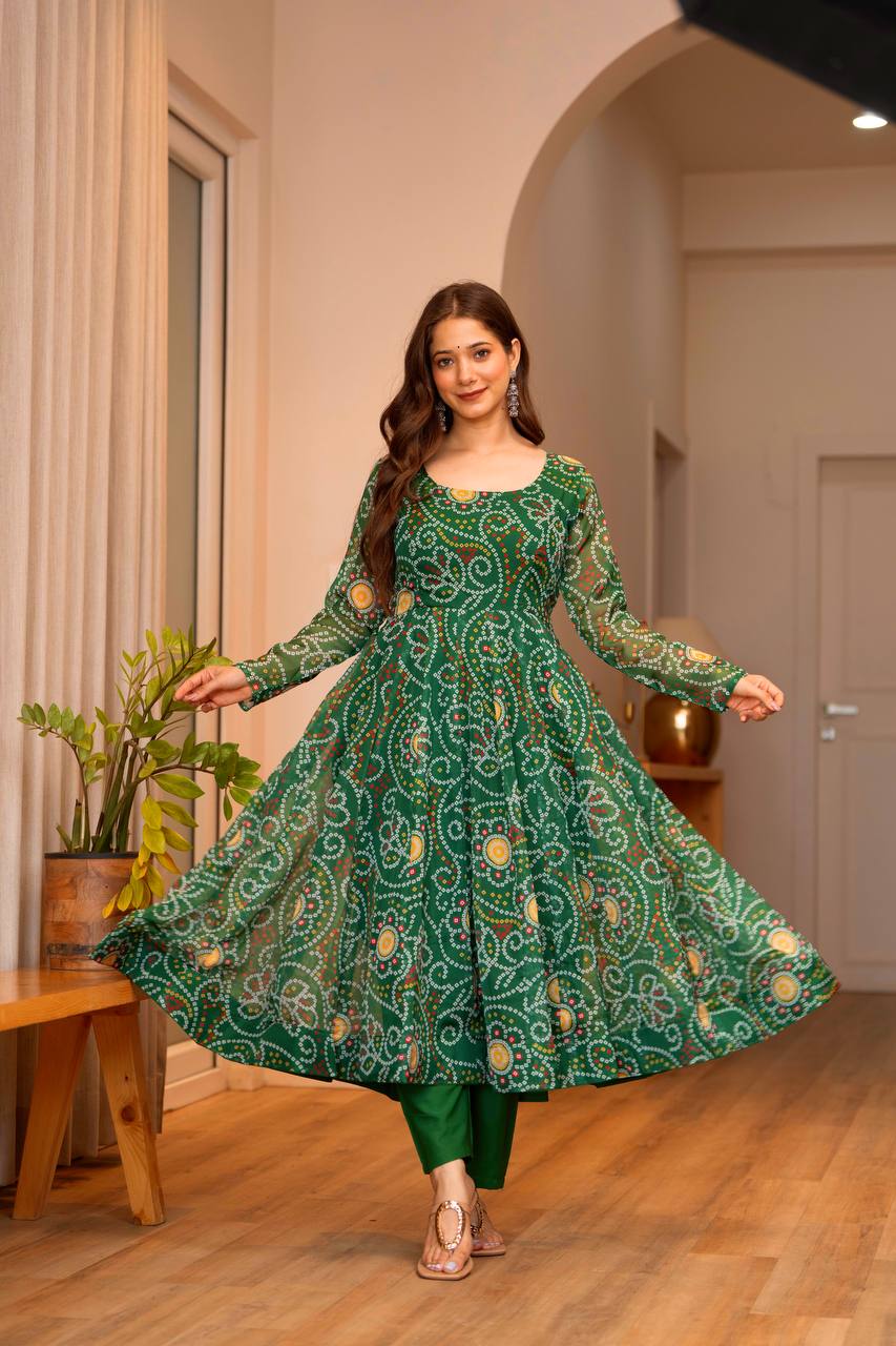 Eloriya Divya's Special Designer Gown Suit Set - XL [42] | Eloriya India