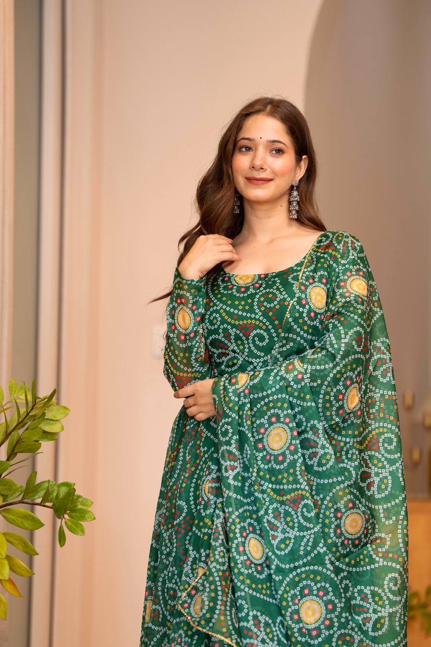 Eloriya Divya's Special Designer Gown Suit Set | Eloriya India