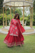Eloriya Siya's Premium Designer Readymade Kurti-Plazoo-Dupatta Ka-1125 - XL [42] | Eloriya India