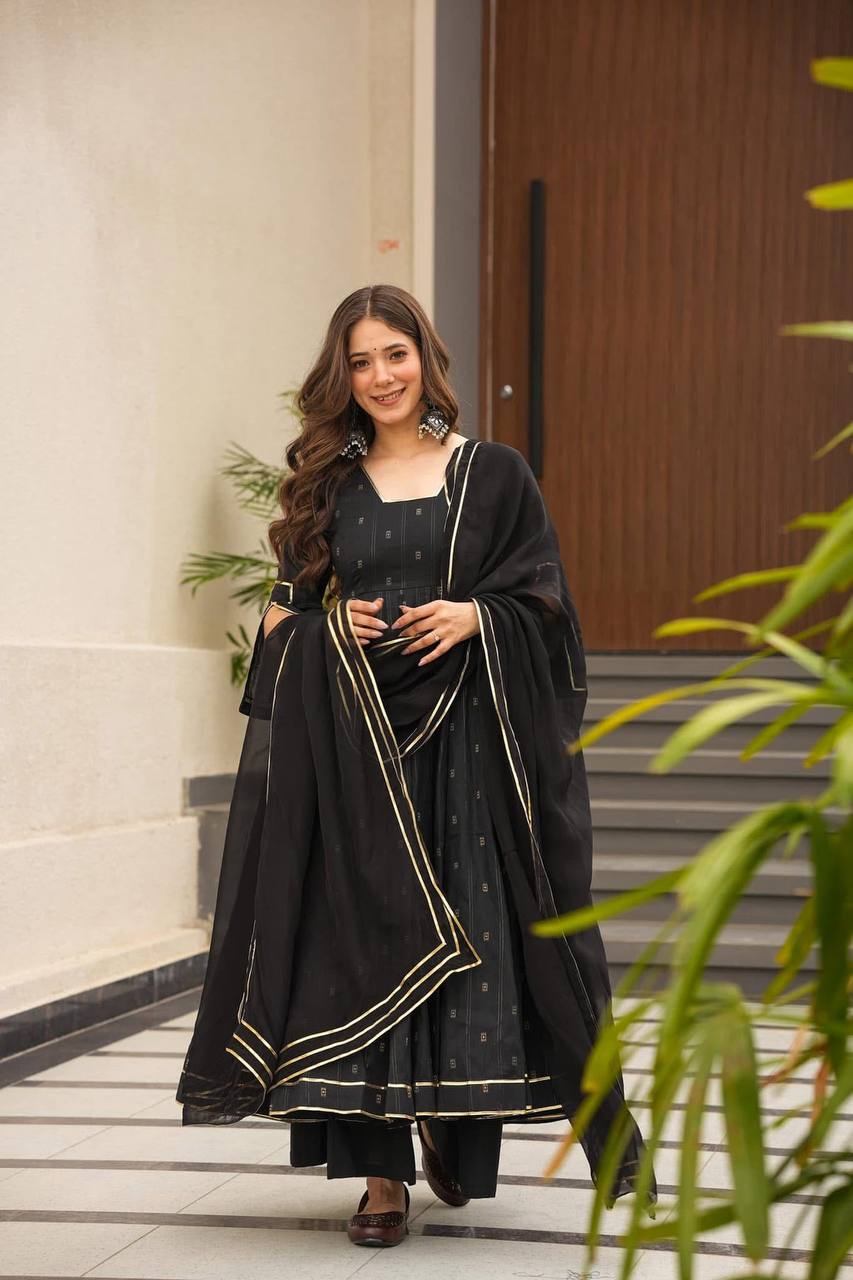 Eloriya Casimir Premium Quality Anarkali Suit Set - XS [34] | Eloriya India