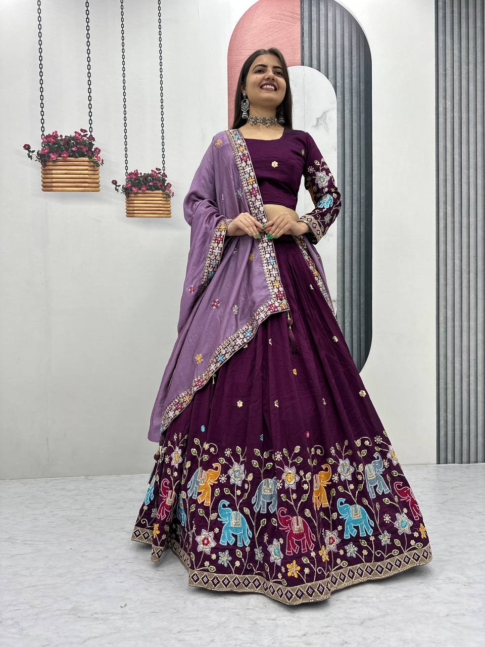 Eloriya Premium Quality Heavy Traditional Lehenga Choli | Eloriya India