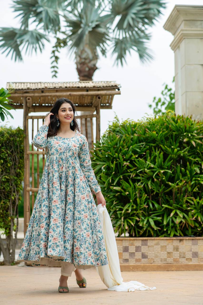 Eloriya Ishika's Premium Anarkali Suit Set - 3XL [46] | Eloriya India