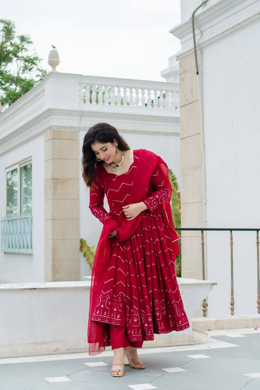 Eloriya Beutifull And Premium Anarkali Suit Set - 2XL [44] | Eloriya India