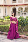 Eloriya Luxury Thread & Sequins Readymade Lehenga Set - Default Title | Eloriya India